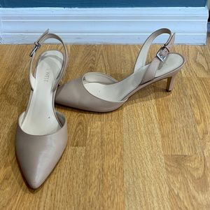 Nine West kitten heel sling backs